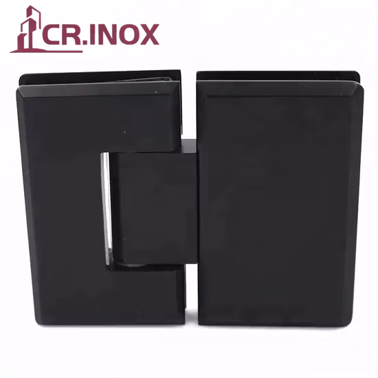 Matt Black Shower Door Hinges Wall to Glass Frameless Glass Hardware Shower Door Pivot Fixing Hinges