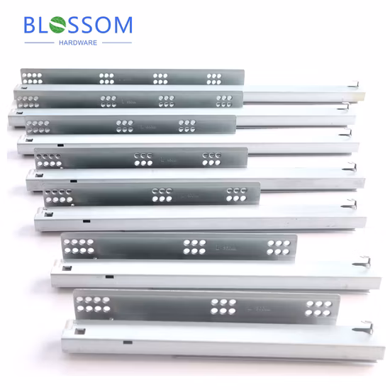 Bottom Mounting Furniture Hardware Hydraulic Concealed Soft Closing Drawer Slide