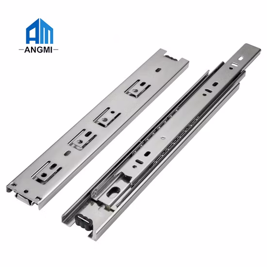 High Quality 45mm Iron Full Extension Ball Bearing Slide Runner Rail