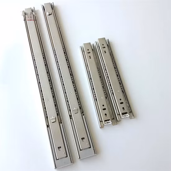 Soft Closing Push Open Full Extention Furniture Hardware Ball Bearing Telescopic Drawer Slide